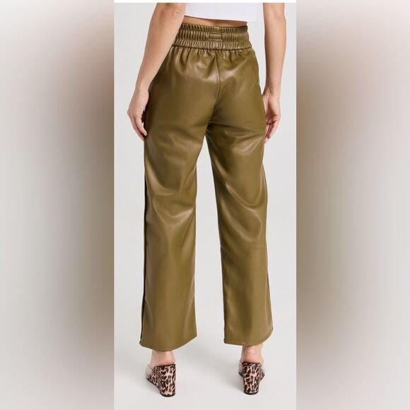 Mother The Rambler Lounger Ankle Straight Leg Pants Highwaist Fig Fir Green M - Picture 2 of 8
